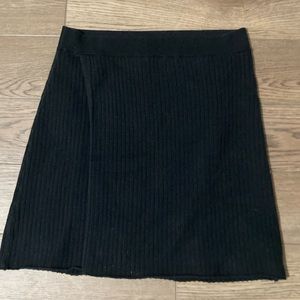 Free People Black Sweater Mini Skirt